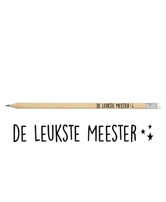 Pen en potlood - Meester