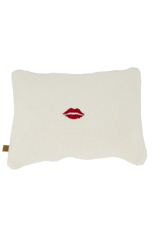 Zusss Kussen Teddy mon cheri - Wit/Rood