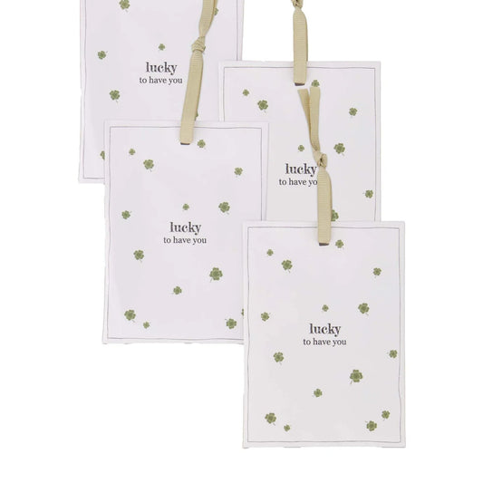 Zusss - Set van 4 geurzakjes lucky to have you - Wit/Groen