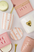 Afbeelding in Gallery-weergave laden, Zusss - Koffiemok streep hartje - Wit / Roze / Rood