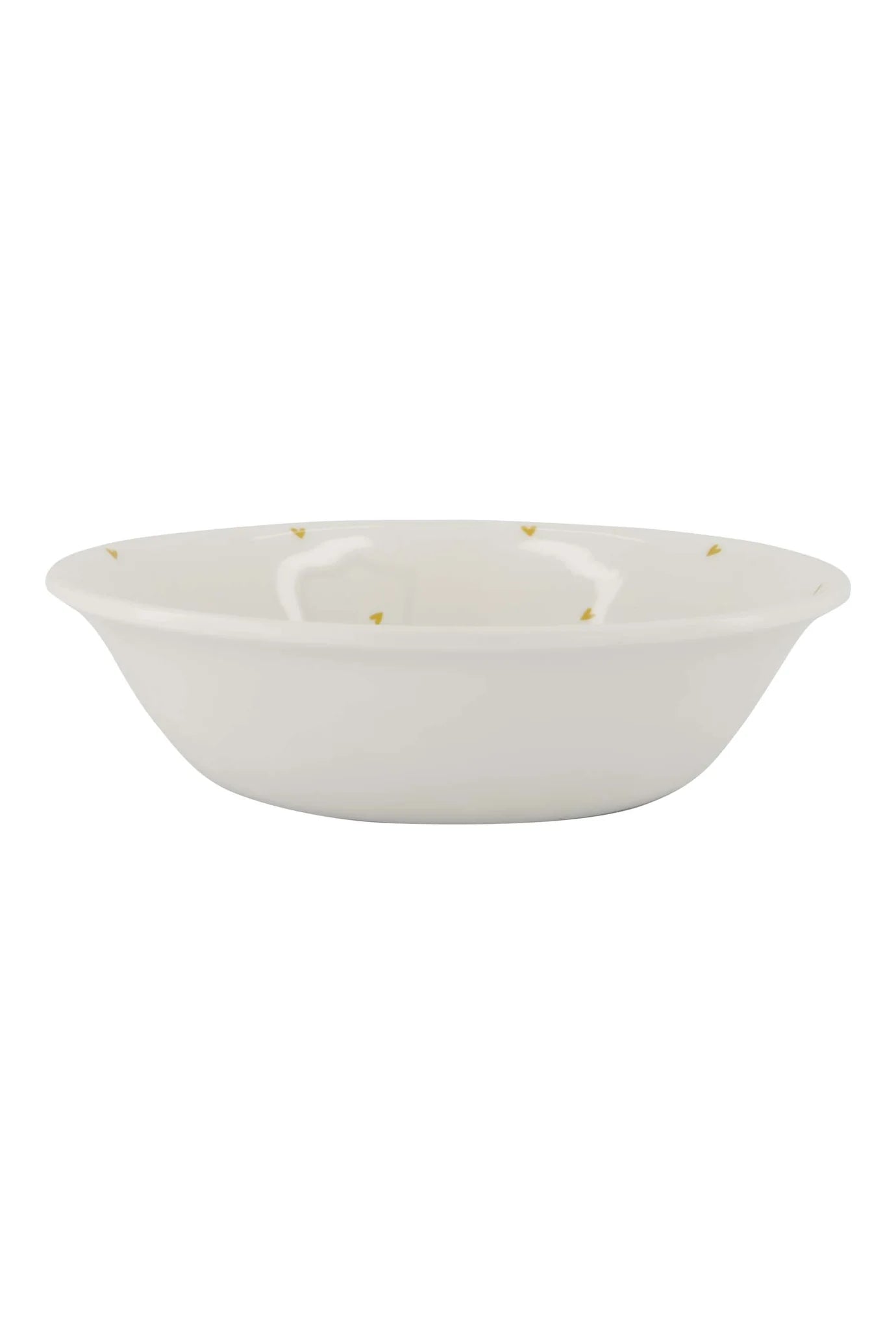 Zusss Schaal melamine Hartjes M - Wit/Oker