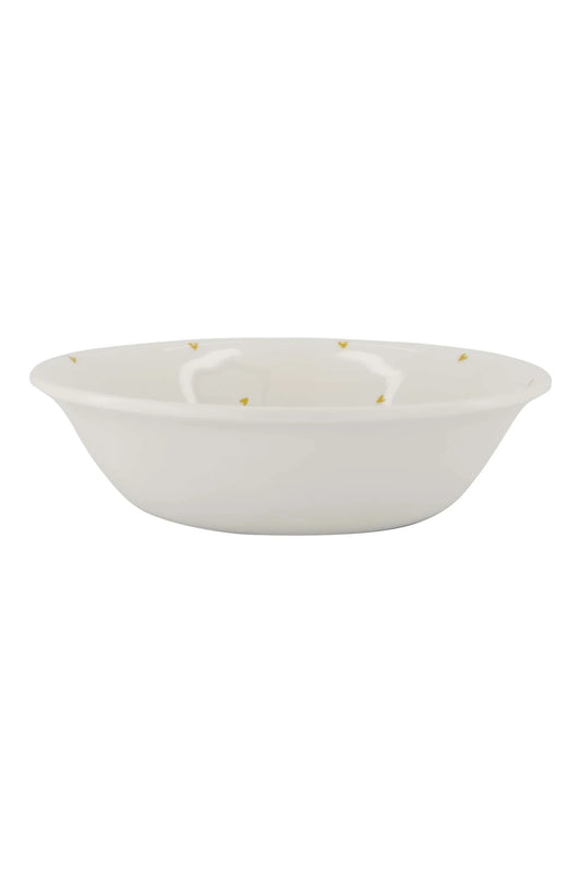 Zusss Schaal melamine Hartjes M - Wit/Oker