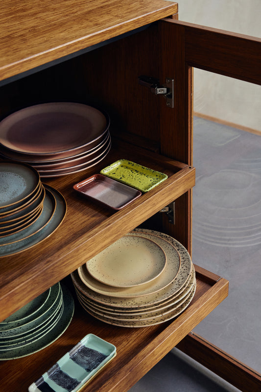 Hkliving 70s ceramics - Dessert plates Grit (set of 2)