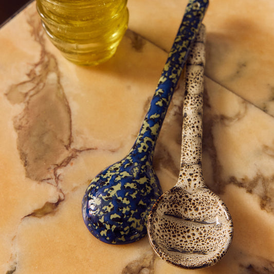 Hkliving 70s ceramics - Serving spoons Blues (set van 2)