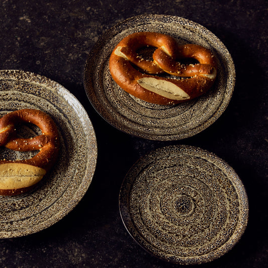 Hkliving 70s ceramics - Dessert plates, Brew (set van 2)