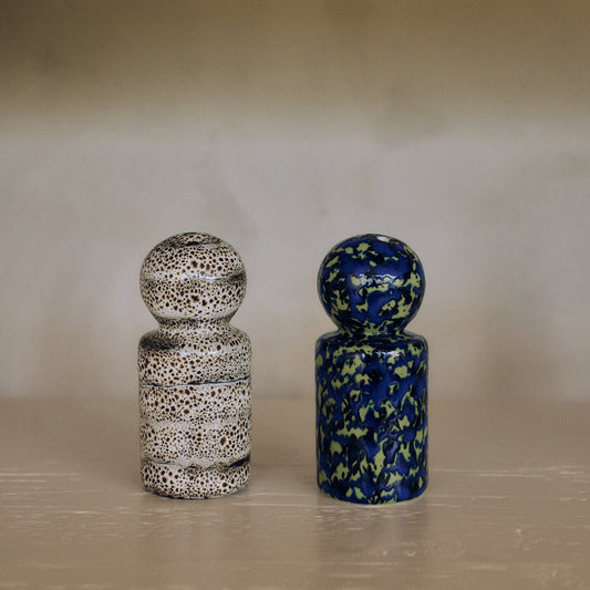 Hkliving 70s ceramics - Pepper & salt jar, Grain