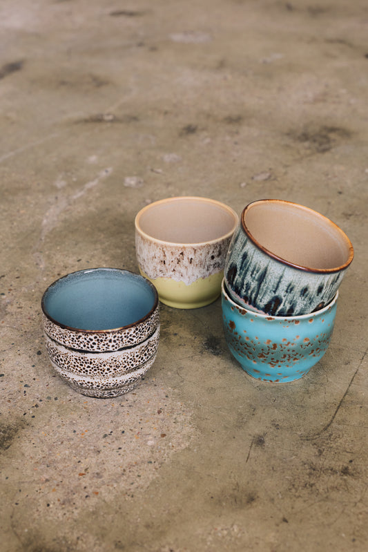Hkliving 70s ceramics - Cafe cup, Custard