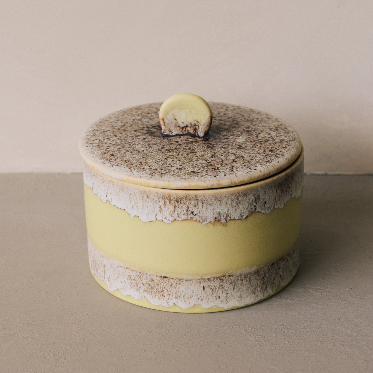 Hkliving 70s ceramics - Cookie jar, Custard