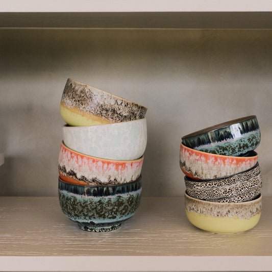 Hkliving 70s ceramics - Dessert bowl, Custard