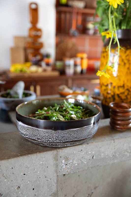 70s ceramics: salad bowl - Rock on