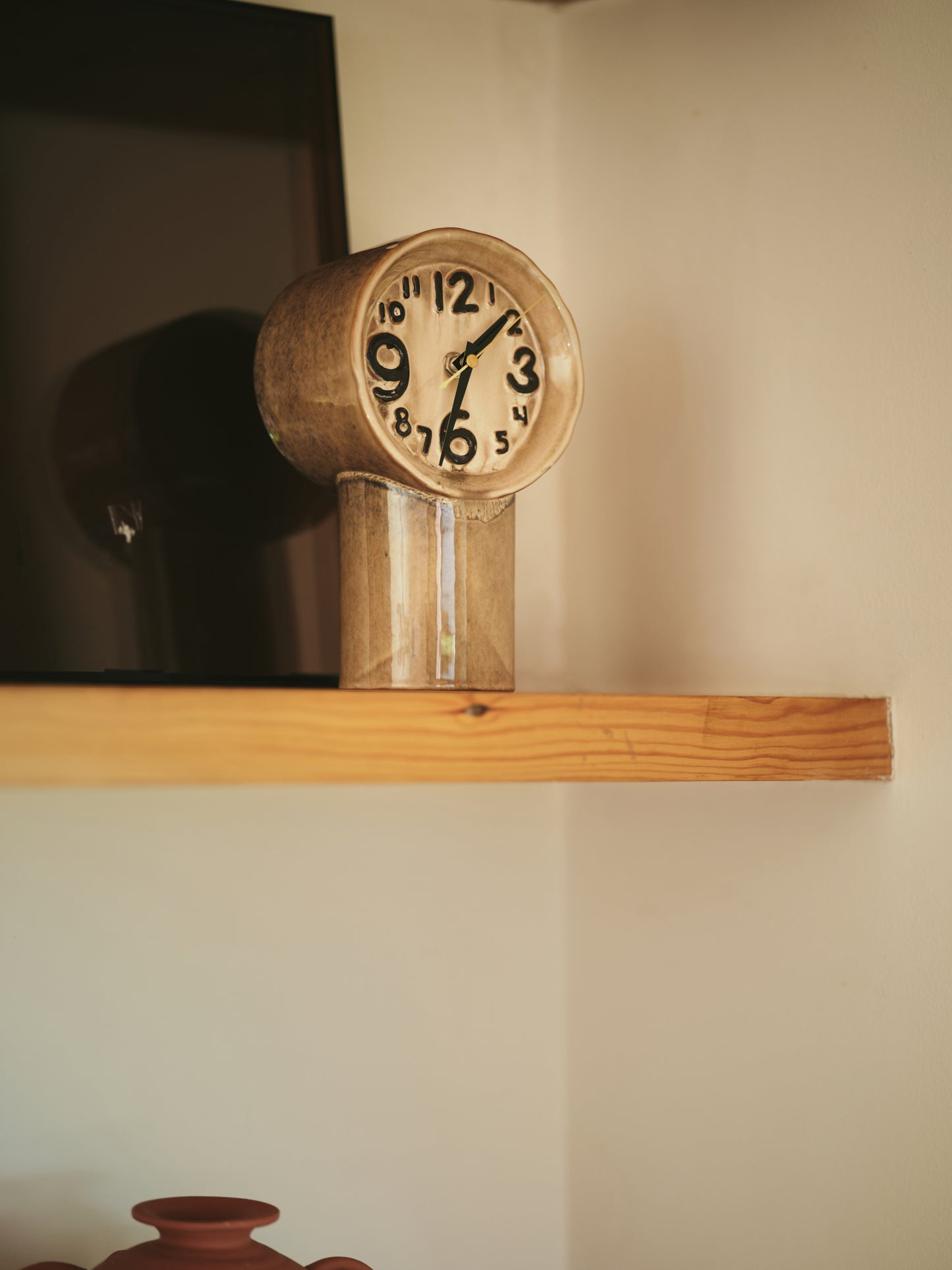 Hkliving retro ceramic clock - Cream
