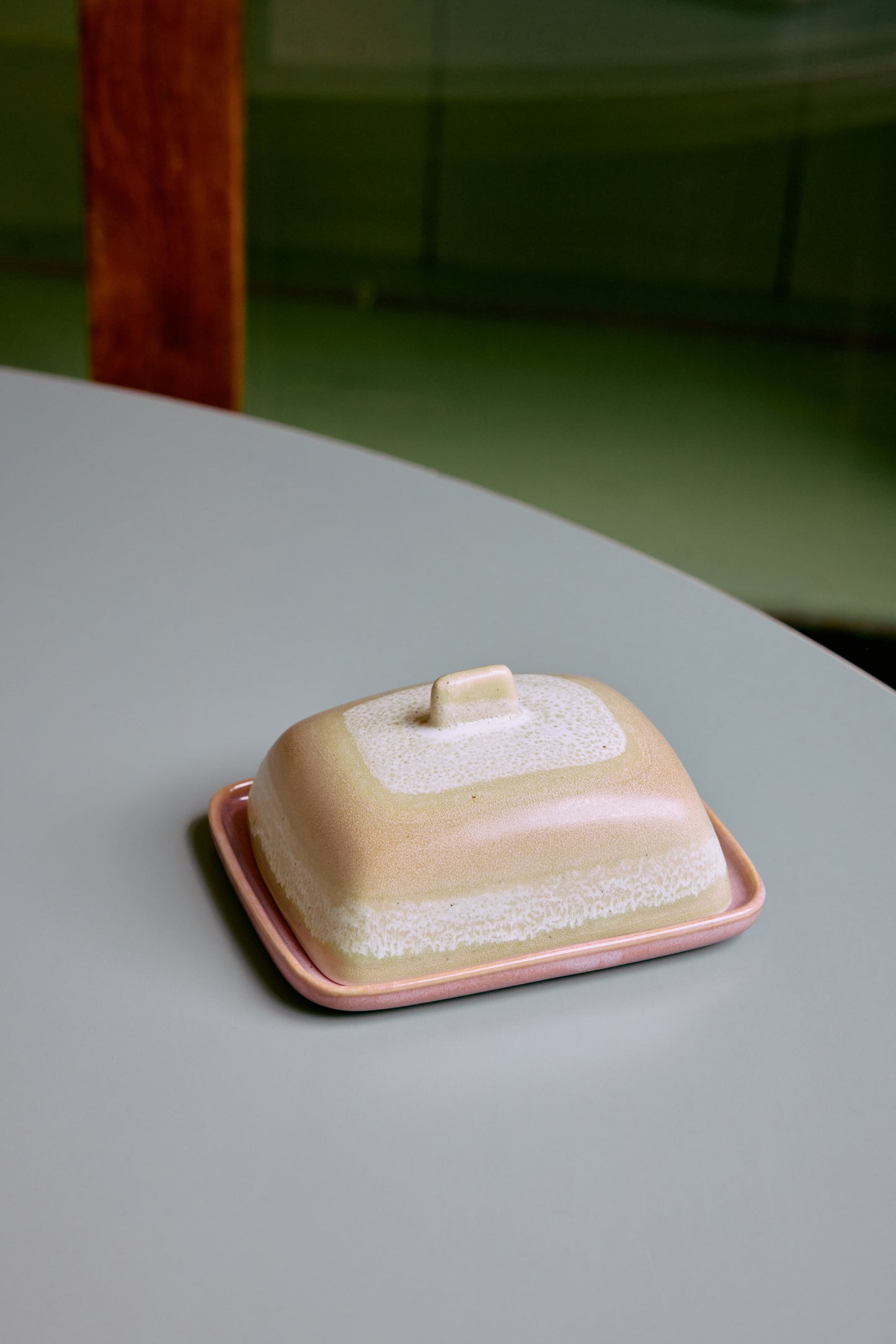 Hkliving 70s ceramics - Butter dish Skyline