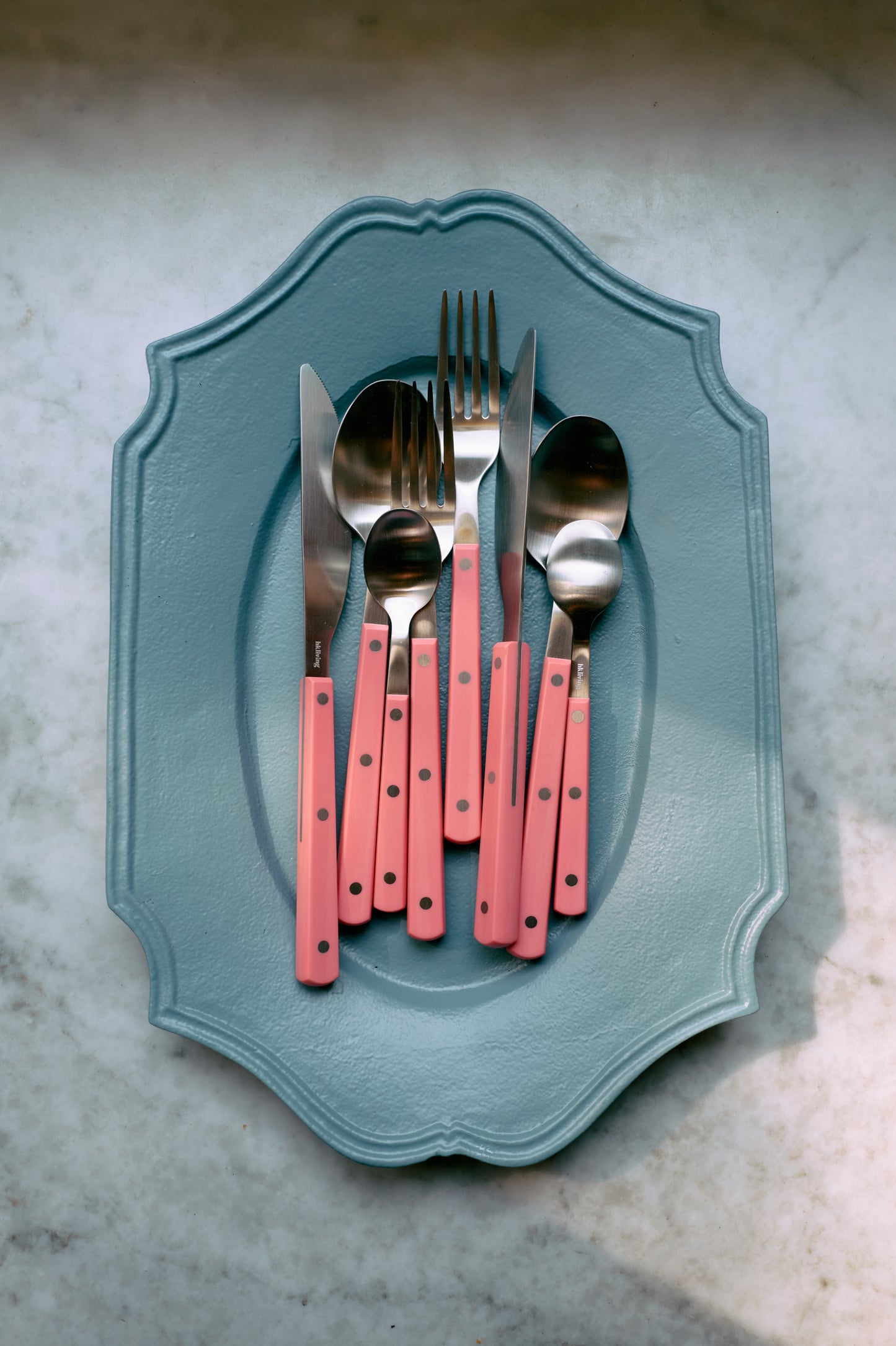 Hkliving 70s cutlery - Raspberry (set of 16)