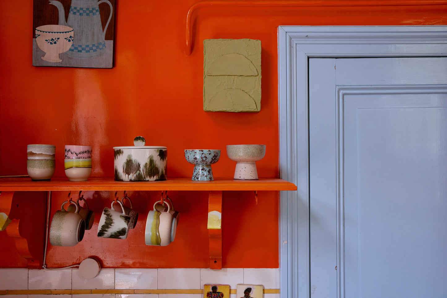 Hkliving 70s ceramics - Café cup Chalk