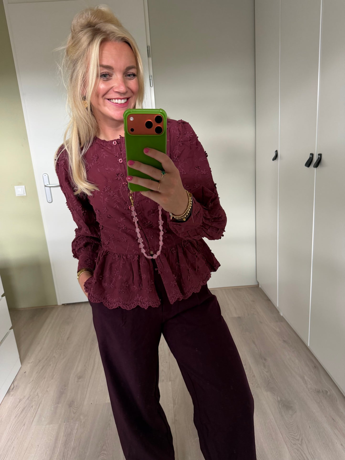 Ydence Blouse Marise - Dark Cherry