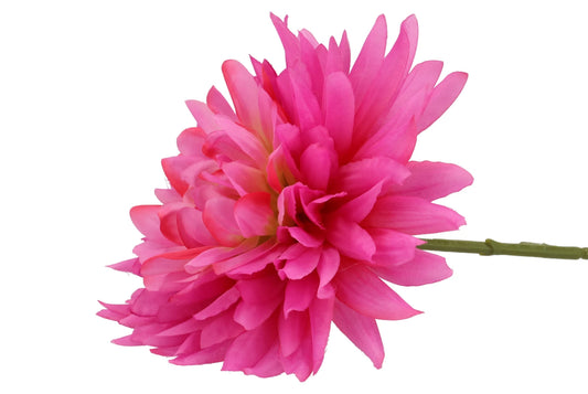Silk dahlia pointy - Purple/yellow