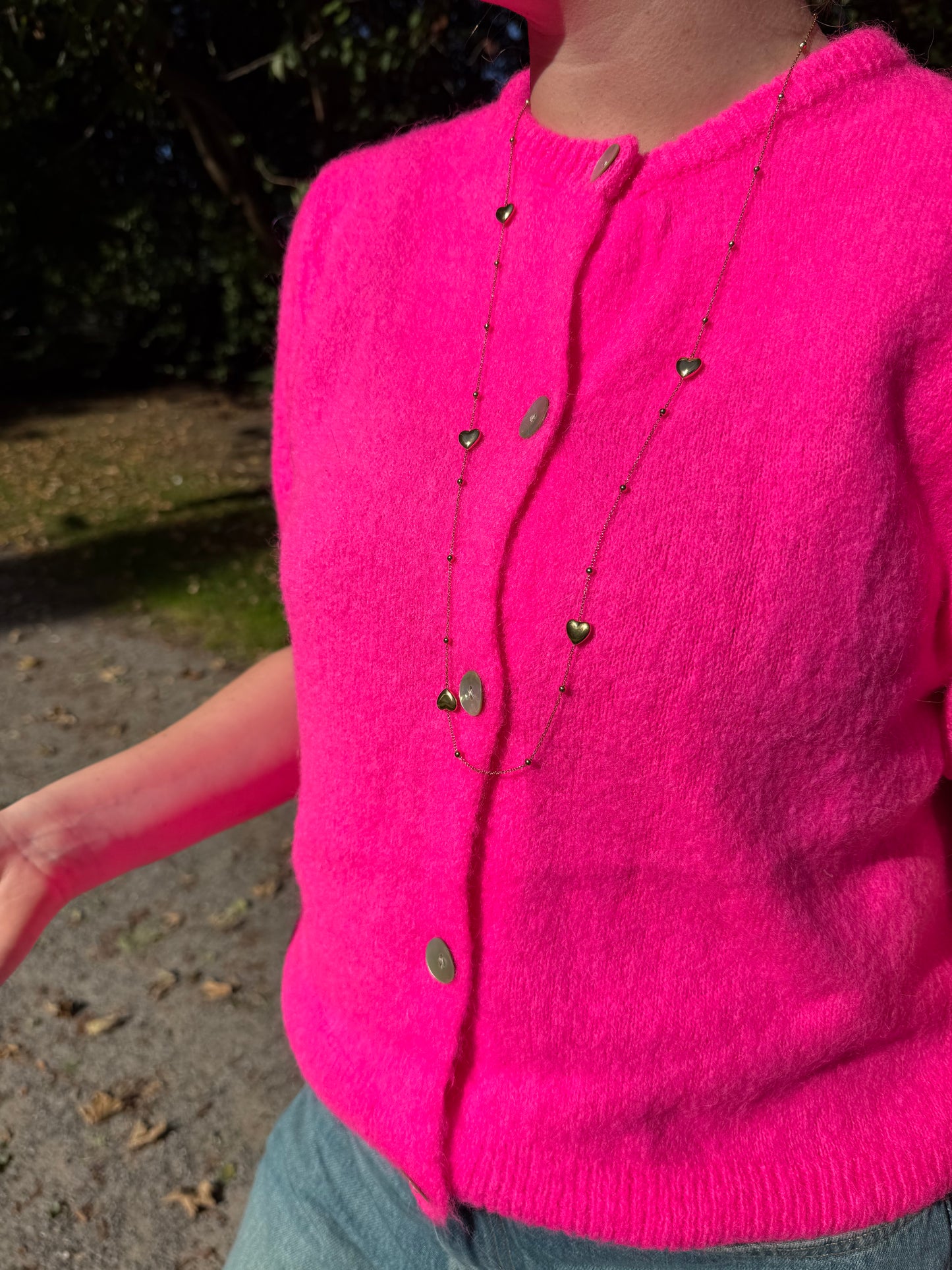 Vestje alpaca - Fuchsia roze
