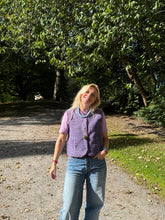 Afbeelding in Gallery-weergave laden, Teddy gilet - Lichtblauw/paars