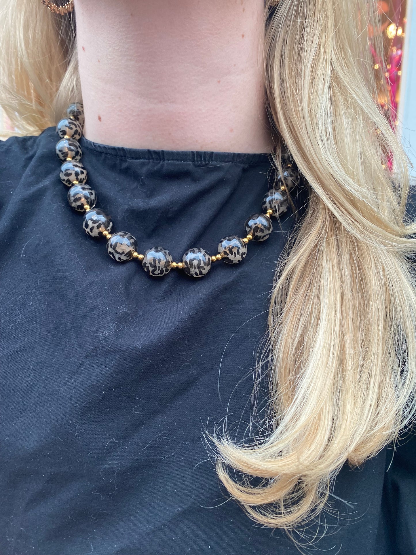 Kralenketting Animal - Tijger/Goud