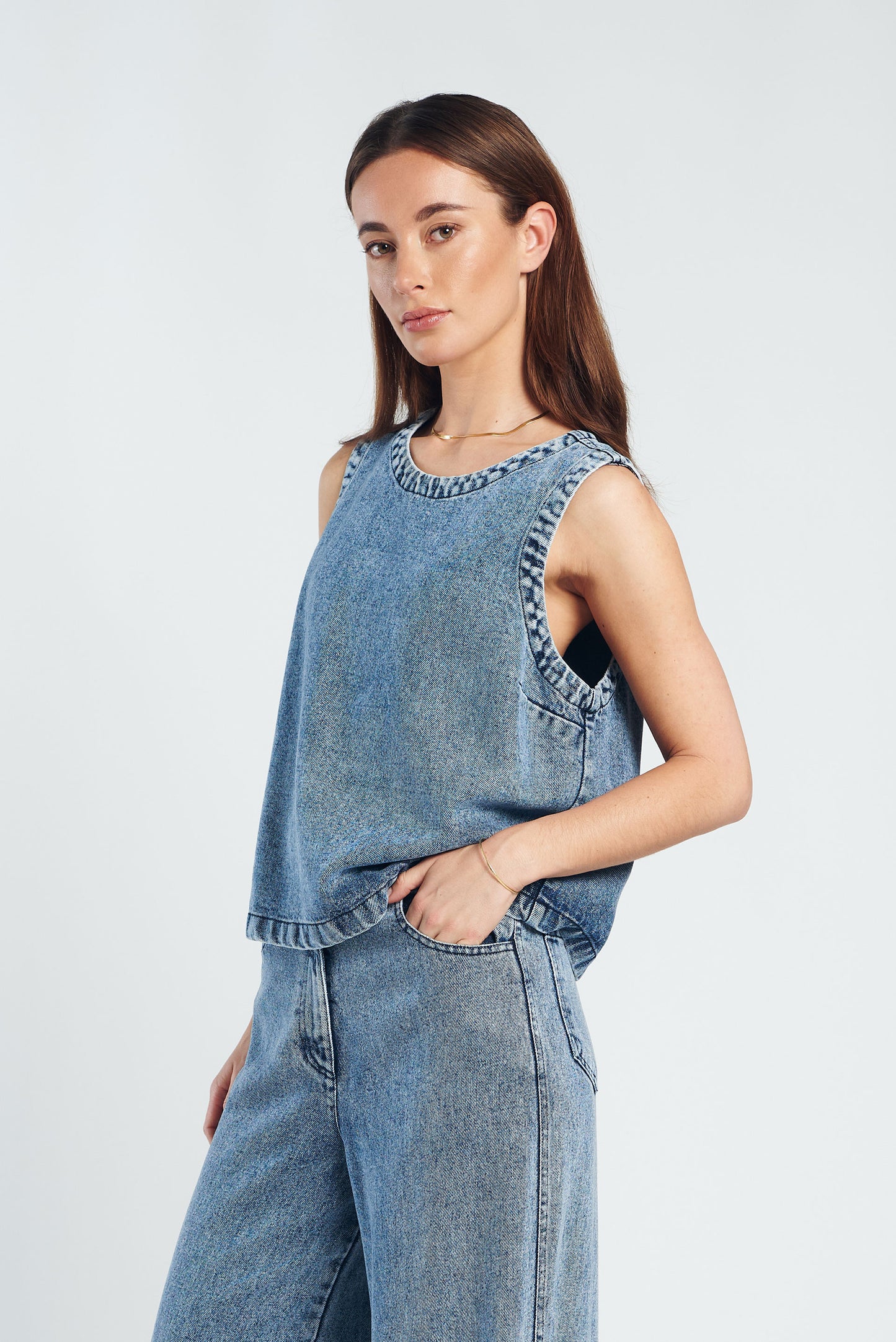 Spooq - Bekah top - Light blue