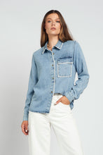 Afbeelding in Gallery-weergave laden, Spooq - Bes blouse - Denim