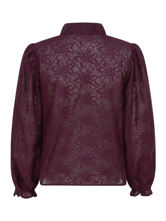 Ydence Blouse Victoria - Burgundy