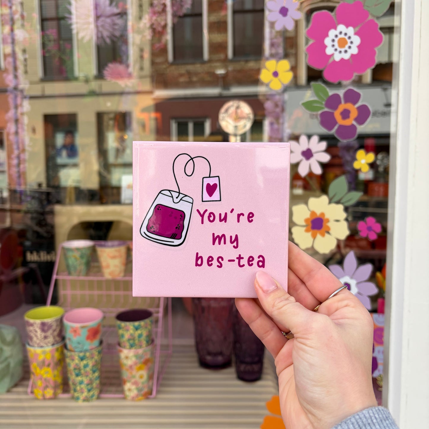 Tegeltje - Bes tea