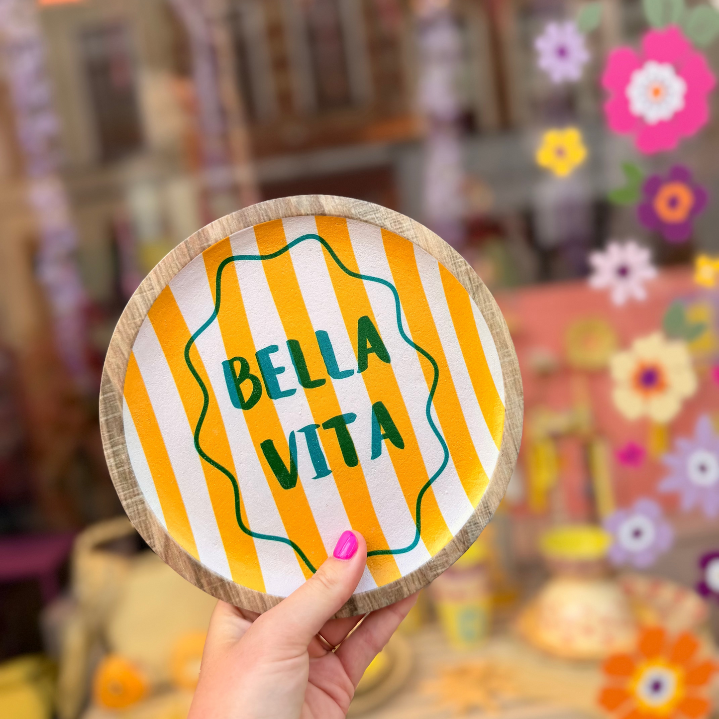 Decoratie bordje - Bella vita