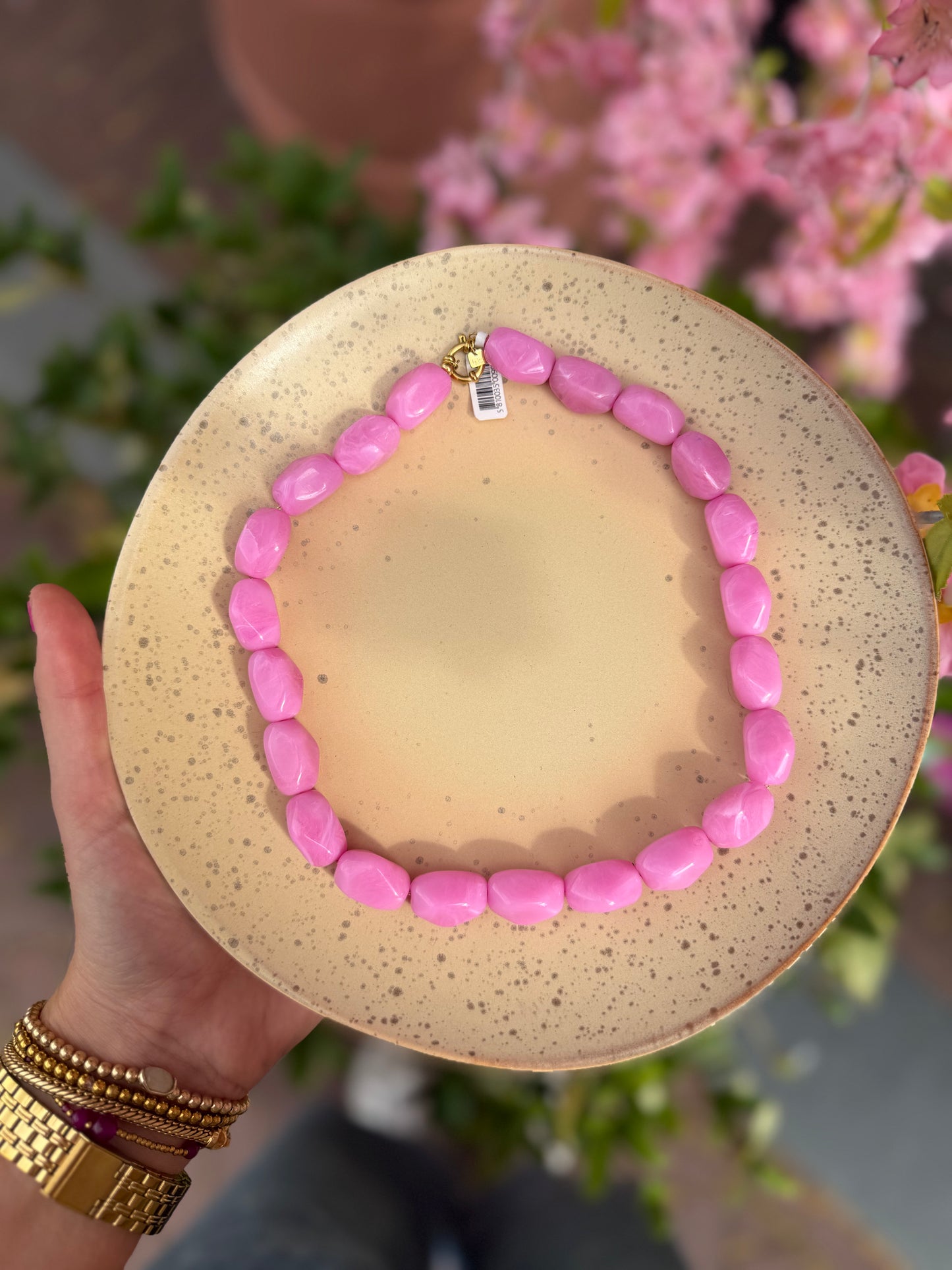 Kralenketting Moraira - Roze