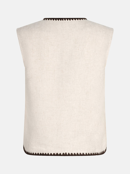 Ydence Gilet Billie - Ecru