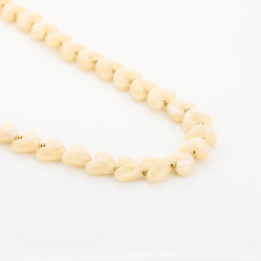 Kralenketting Amour M - Beige