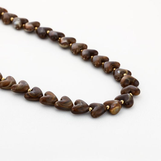 Kralenketting Amour M - Bruin