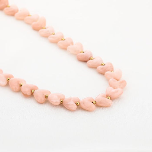 Kralenketting Amour M - Lichtroze