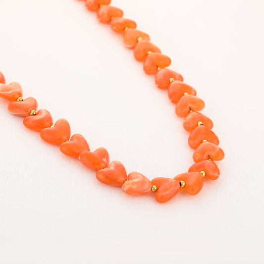 Kralenketting Amour M - Oranje