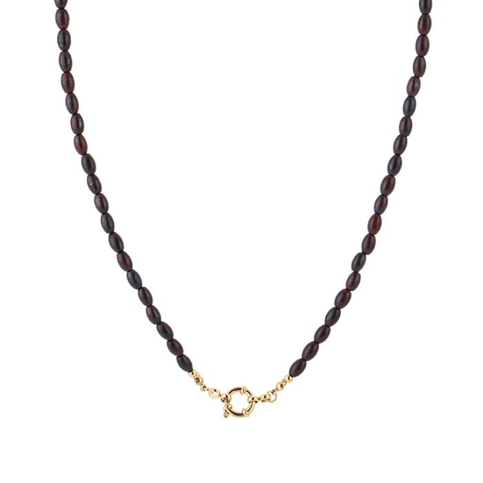 Kralenketting Poppy - Deep Red