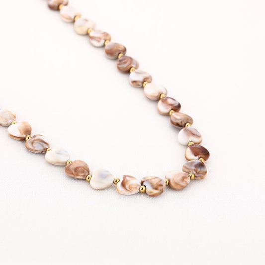 Kralenketting Amour S - Beige