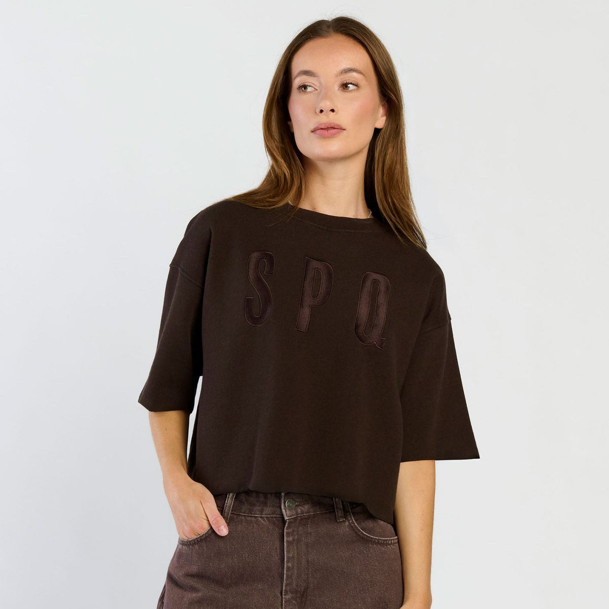 Spooq Jott sweater - Dark brown