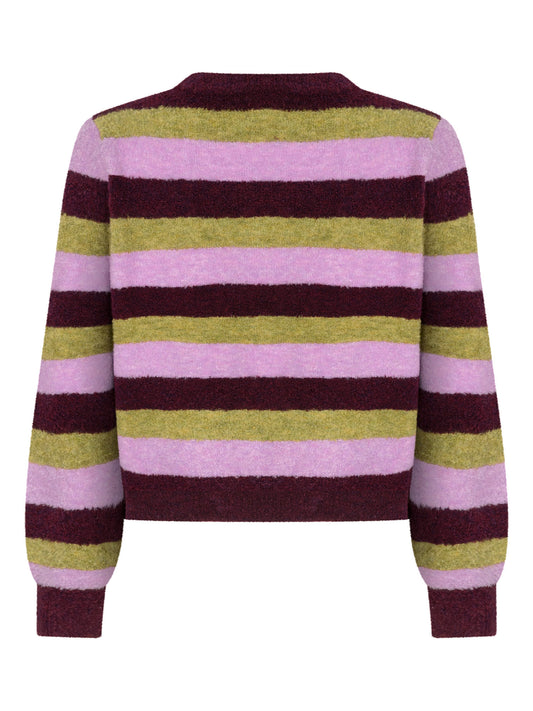 Ydence Knitted sweater Aurora - Aubergine