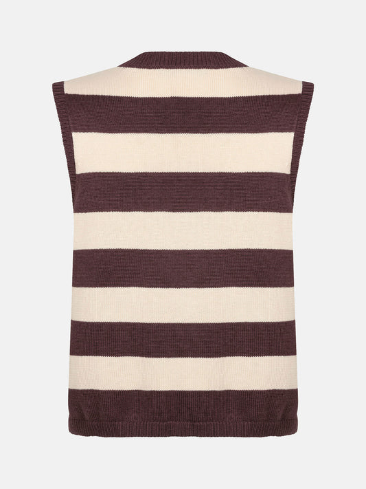 Ydence Knitted top Judith - Brown/Ecru