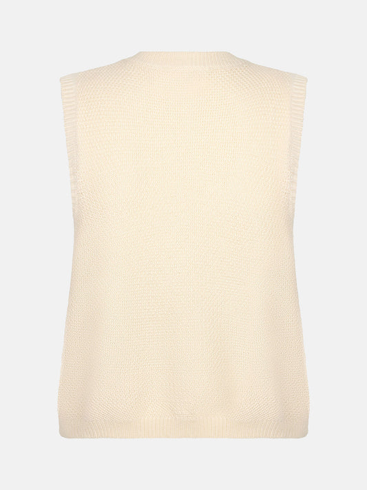 Ydence Knitted top Mona - Ecru