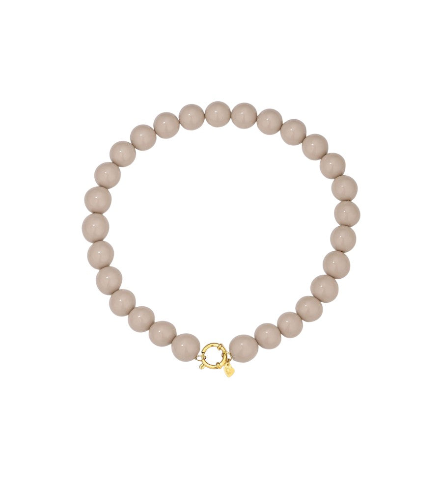 Kralenketting Ibiza M - Beige