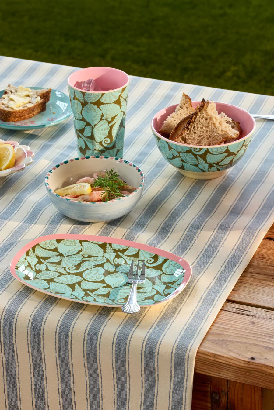 Melamine bowl medium - Seashell
