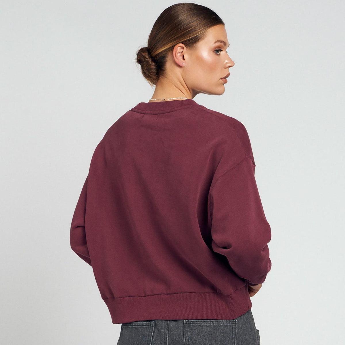 Lucy sweater - Mauve wine