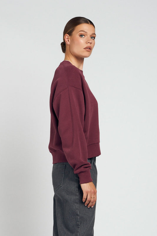 Lucy sweater - Mauve wine