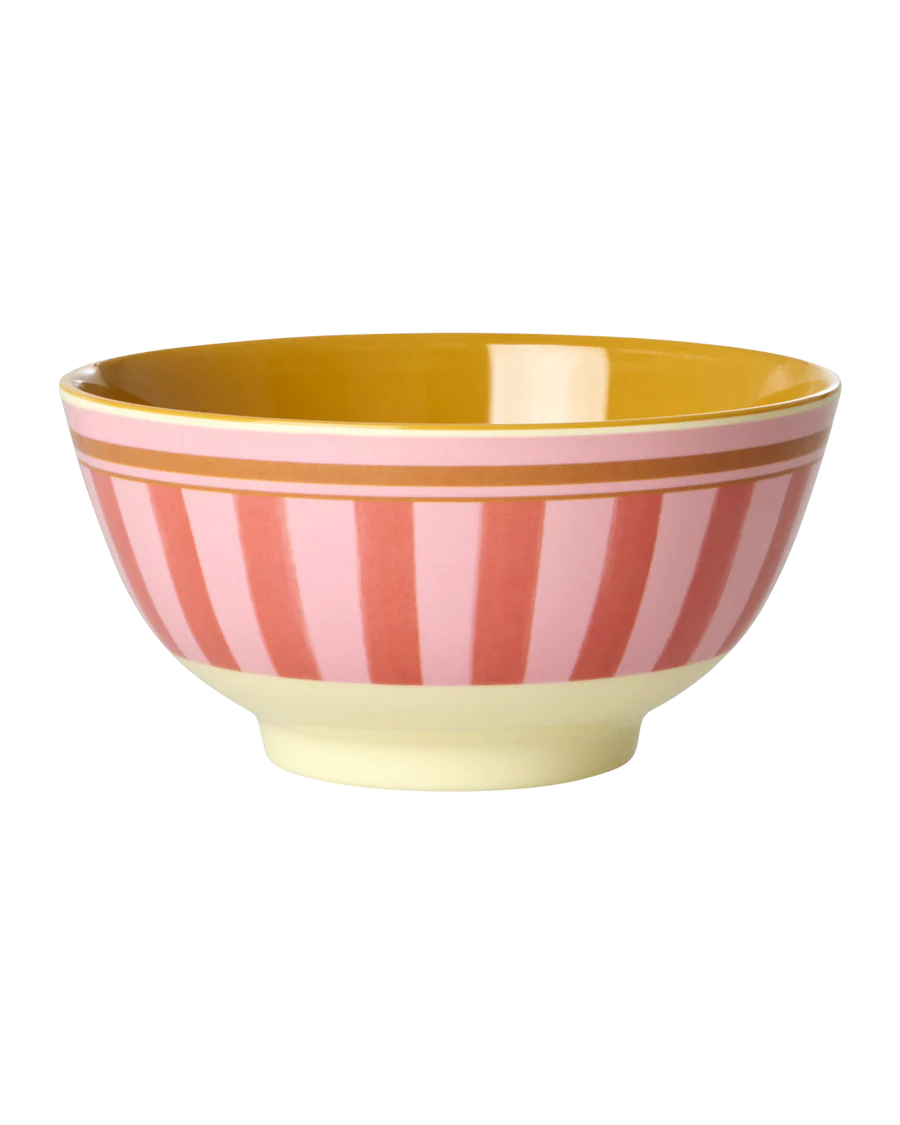 Rice - Melamine Bowl Medium - Organic Stripes
