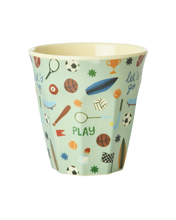 Afbeelding in Gallery-weergave laden, Rice - Melamine beker - Zacht groen - Sports print