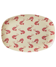 Afbeelding in Gallery-weergave laden, Rice - Groot Rechthoekig Dinerbord - Shrimp Print
