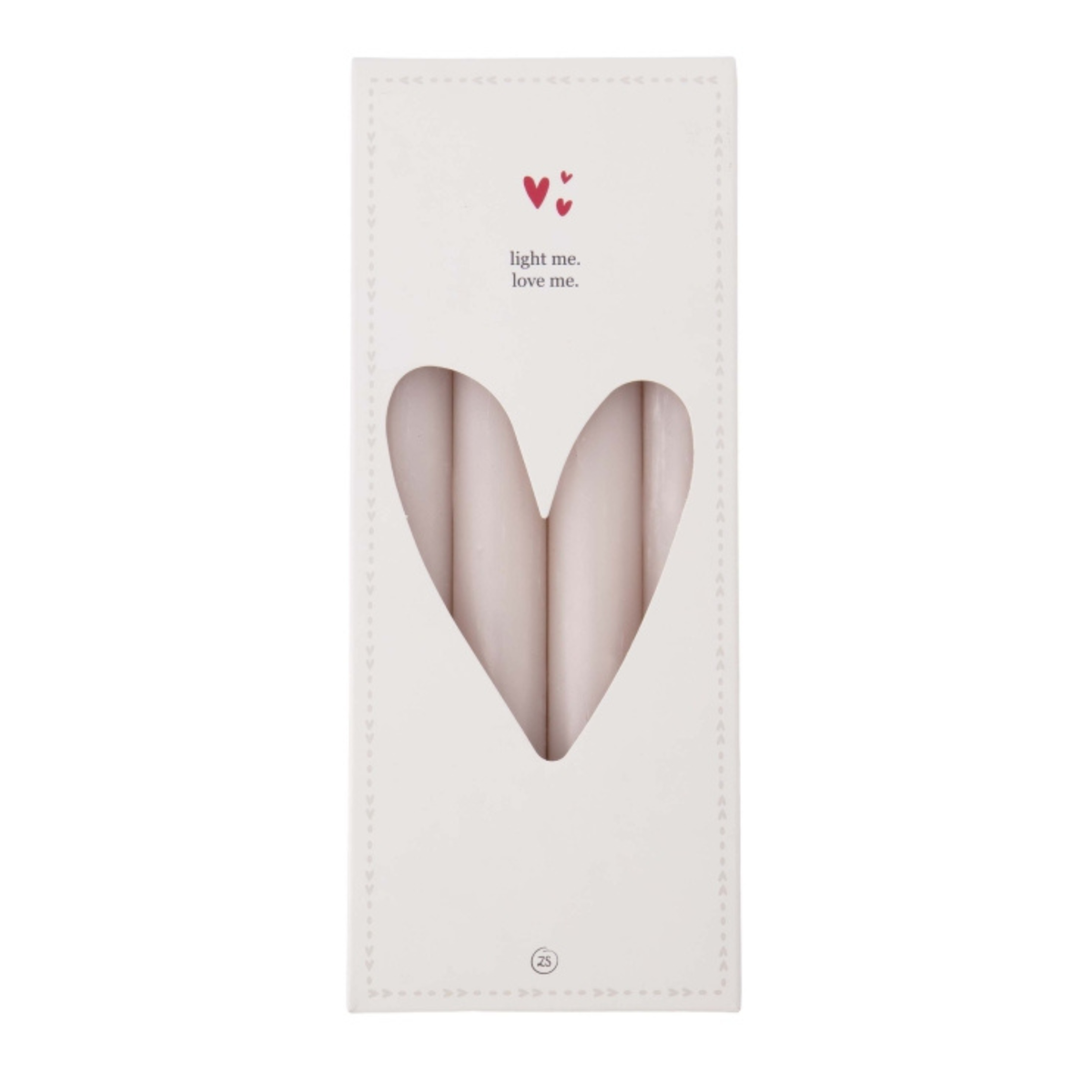 Zusss - Set van 4 rustieke Kaarsen 20 cm - Beige