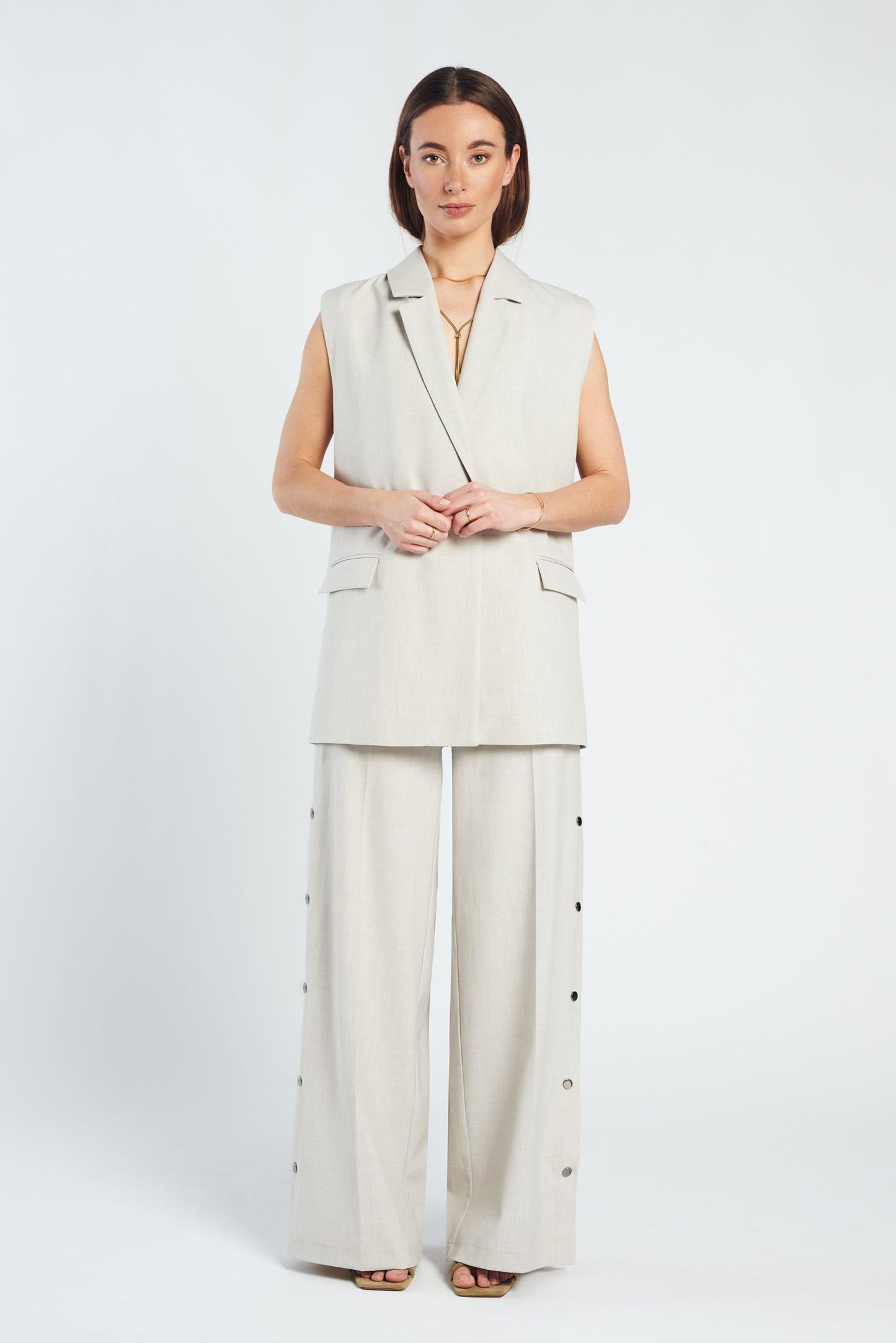 Spooq Gilet Quinn - Beige Melange