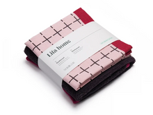 Afbeelding in Gallery-weergave laden, Theedoek en Handdoek Set Vivid - Pink Burgundy